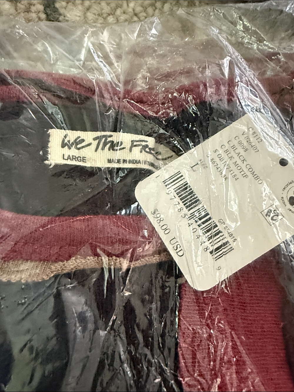 Free People We the Free You’re a Star Long Sleeve Tee in Black Combo - Picture 10 of 10